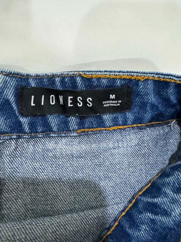 Lioness Denim Pleated Mini Skirt - Image 5