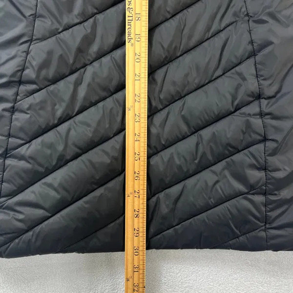 SPYDER Women Boundless Long Puffer Jacket Black Size S‎ ThermaWeb Quilted Hooded - Image 10
