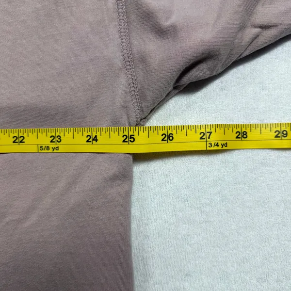 Aerie Oversized Crewneck Sweatshirt Womens Large Pink Mauve Boxy Cotton - Image 5