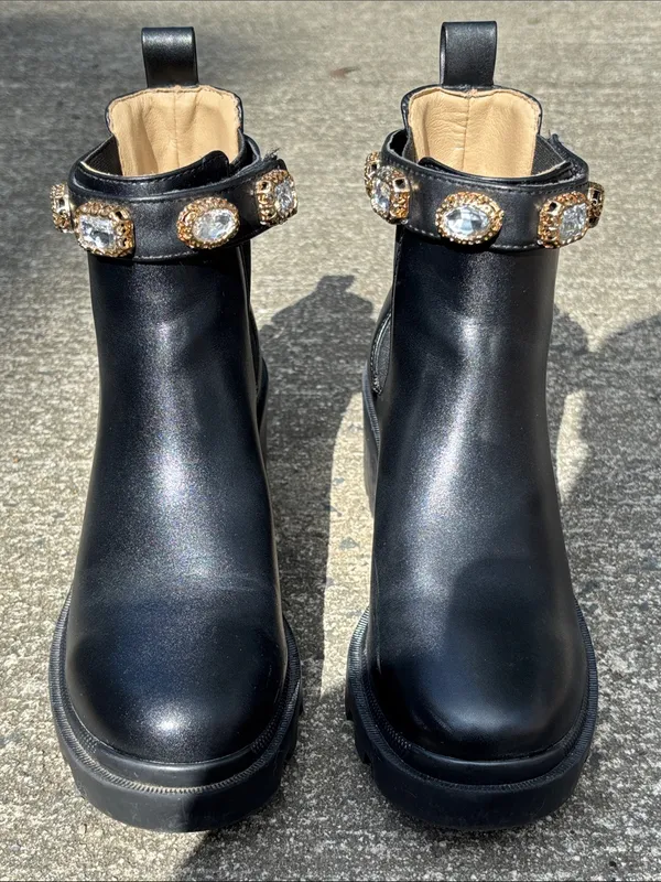 Steve Madden Amulet Jewel-Embellished Ankle Boots - Image 2