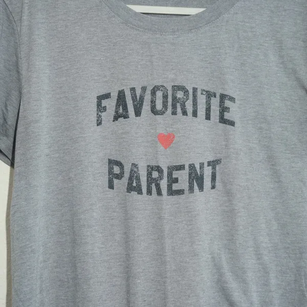 Favorite Daughter Size Large Favorite Parent Graphic Tee Heather Grey T-Shirt - Image 2