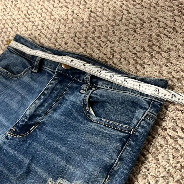 American‎ Eagle Super Stretch High Waist Jegging Size 4 Distressed and destroyed - Image 8
