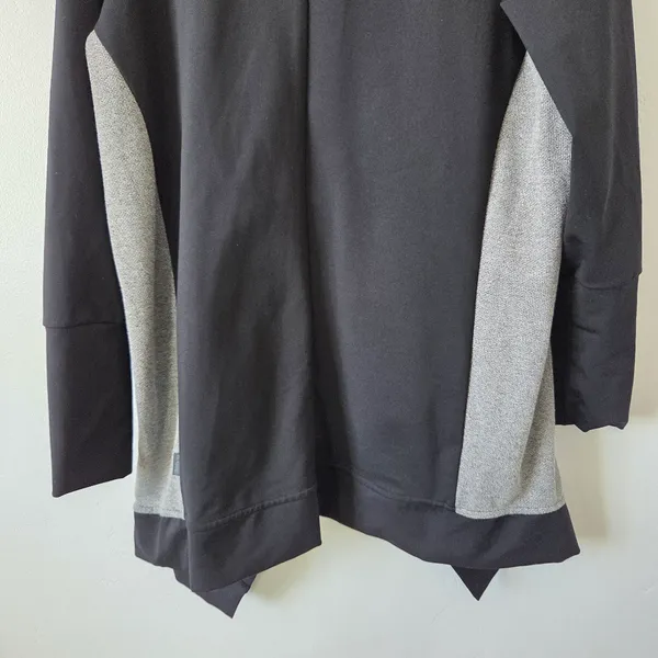MPG Cardigan Shrug Loungewear Comfy Layered Oversized Lagenlook Black Large - Image 8
