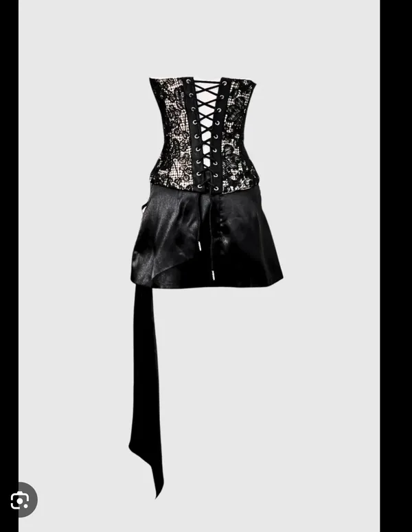 Top and skirt Black - Image 3