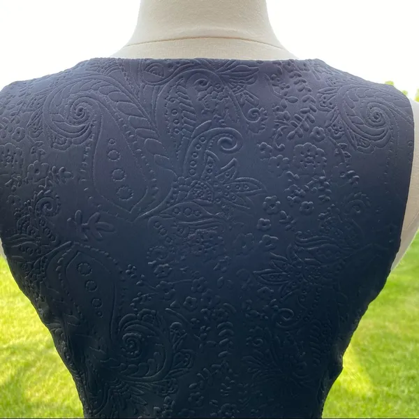 Monteau Black Peplum Textured Sleeveless Top - Image 10