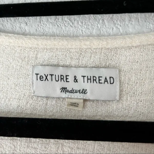 Madewell “Texture & Thread” Top with Tie - Image 2