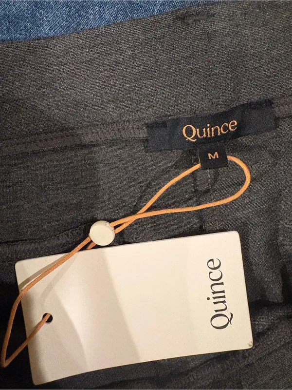 Quince Ultra-Stretch Ponte Straight Leg Pants gray sz M new NWT travel minimalis - Image 5