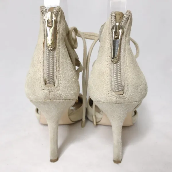 Sam Edelman Zavier Suede Lace-up Pumps Heels Shoes Bone Cream Women 6 - Image 6