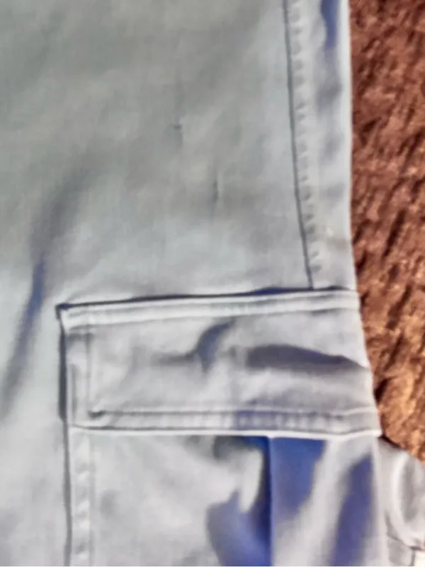 New! Halara Flex Ligh Blue Wide-Leg Cargo Pants - Image 7