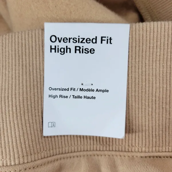 Nike Womens Sweatpants Size 4X Tan Phoenix Fleece Oversized Fit High Rise NEW - Image 9