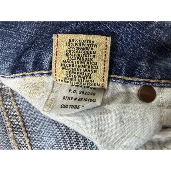 BKE Denim Culture Bootcut Jeans Blue Medium Wash Stretch 34x31.5 - Image 9