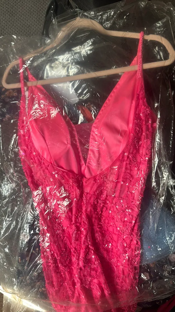 Primavera Couture Homecoming Couture Pink Dress - Image 3