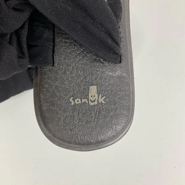 Sanuk Black Fabric Thong‎ Sandals Size 9 - Image 7