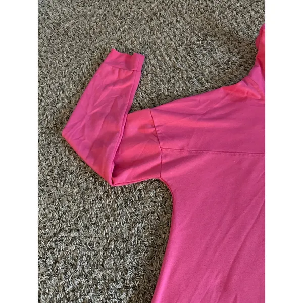 Simply Southern Women's Cowl‎ Neck Pink Sweatshirt Size Large - Image 5