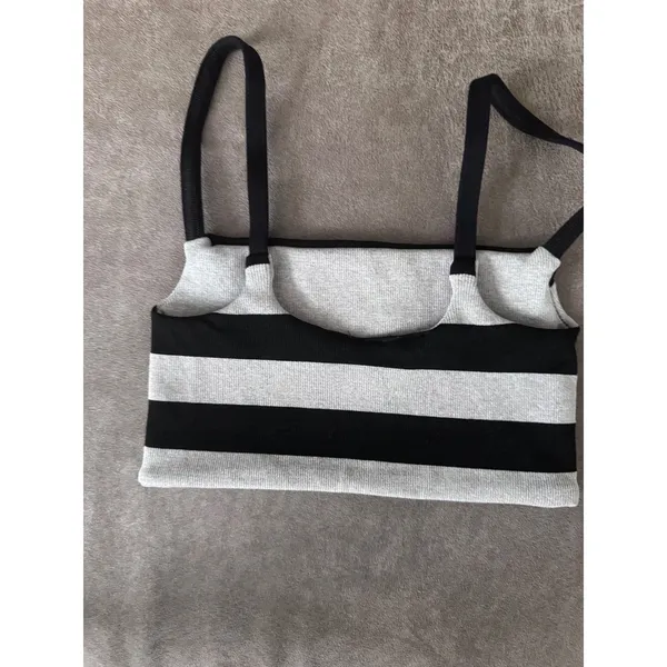 Free People Movement Tighten Up Reversible Bra Black Combo Striped XS/S NEW - Image 3
