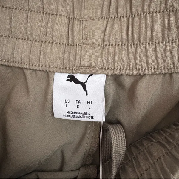 PUMA Lined Up‎ Woven Pants Tan Size Large NWT - Image 5