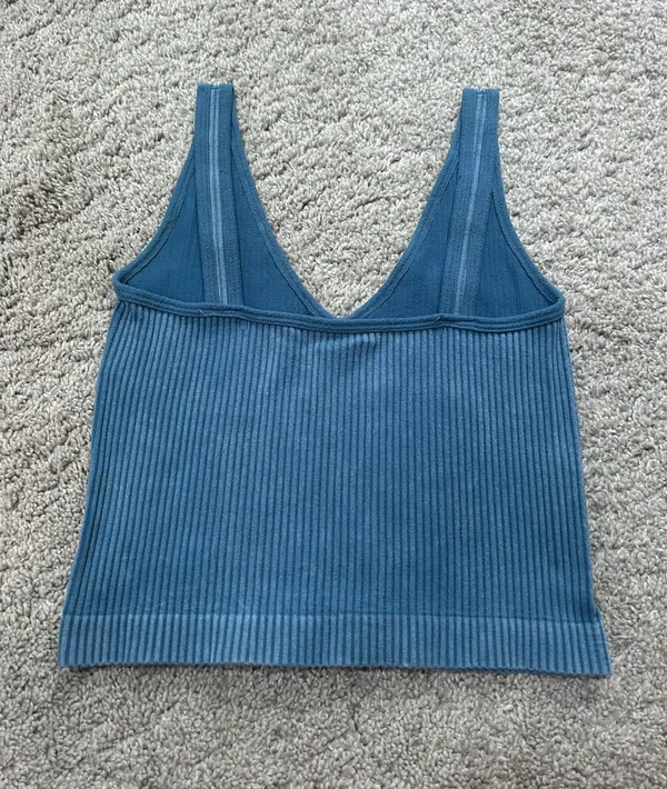Aura Dark Aqua Crop Top - Image 2