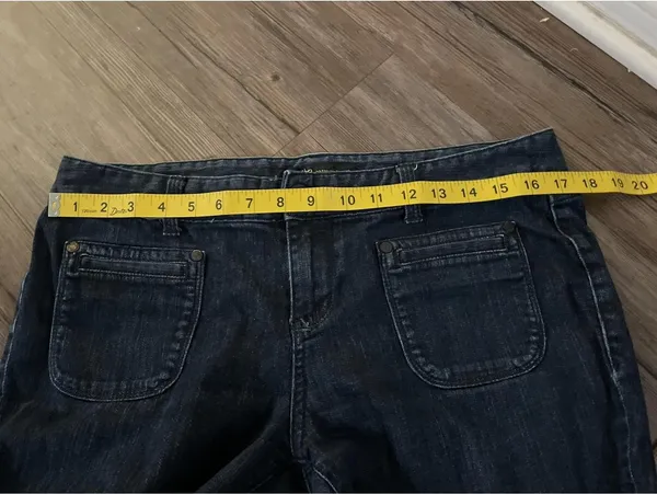 Mossimo y2k 2000s flared bell bottom jeans Women's Sz 12 Blue - Image 5