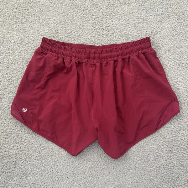 Lululemon Hotty Hot Shorts Low Rise 2.5" Pomegranate Pink Athletic Women's 10 - Image 2