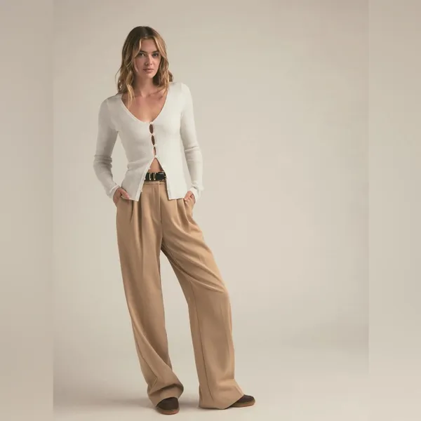 Favorite Daughter The Favorite Pant in Beige 10 - Image 3