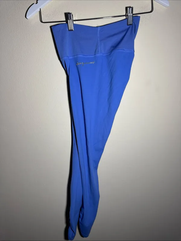 Gymshark X Whitney Simmons Collab V2 Scrunch Back Blue Legging High Rise Size S - Image 6