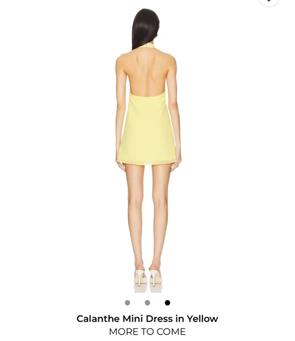 MORE TO COME Calanthe Mini Dress in Yellow - Revolve - Image 3