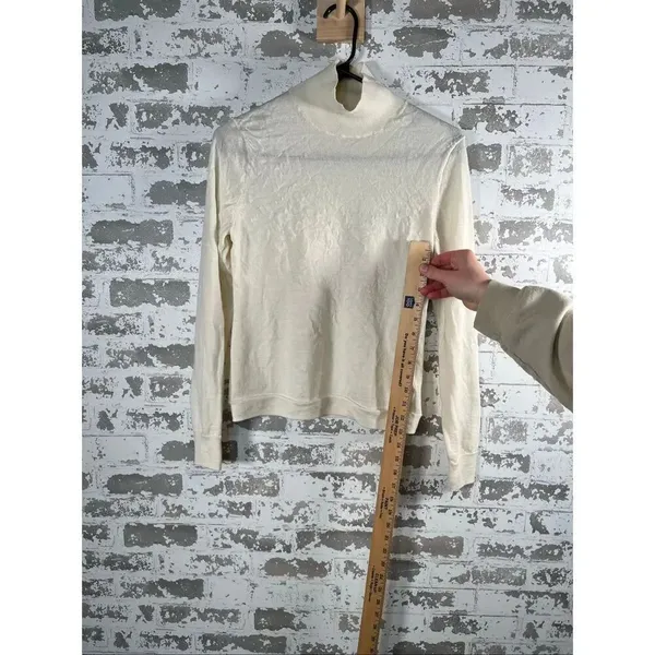 J. Crew | women white merino wool turtleneck sweater - Image 6