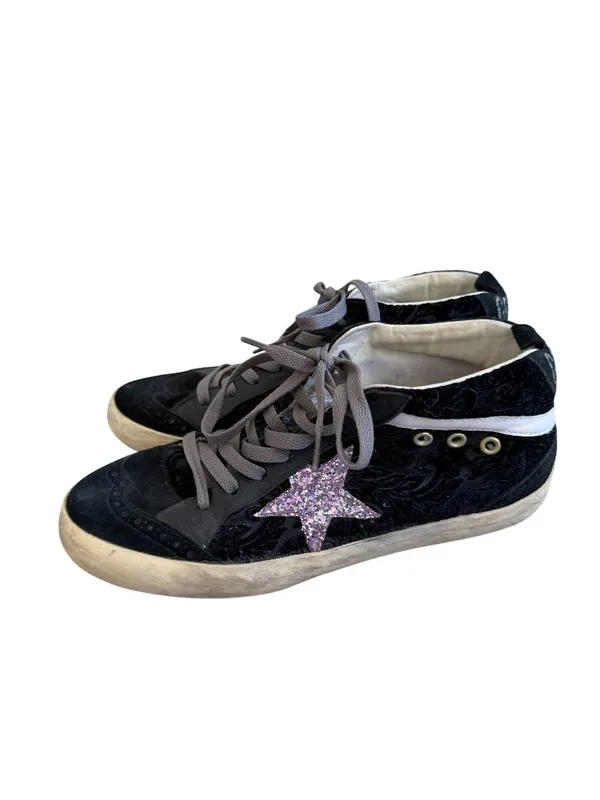 GOLDEN GOOSE Women’s Midstar Black Sneakers Size 40 - US 10 - Image 3