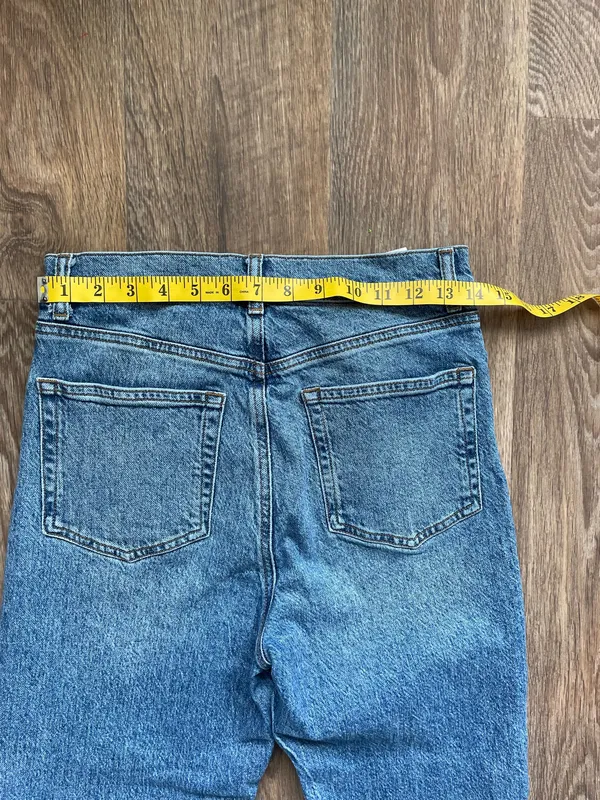 Reformation Liza Ultra High Rise Straight Jeans Medium Wash Denim Size 27 - Image 5