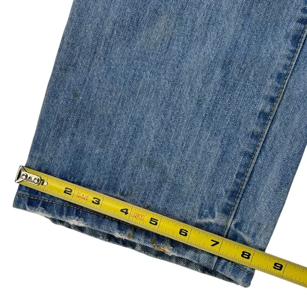 Aeropostale Denim Blue Jeans Mens Size 32/32 Slim Straight Distressed Inseam 30” - Image 11