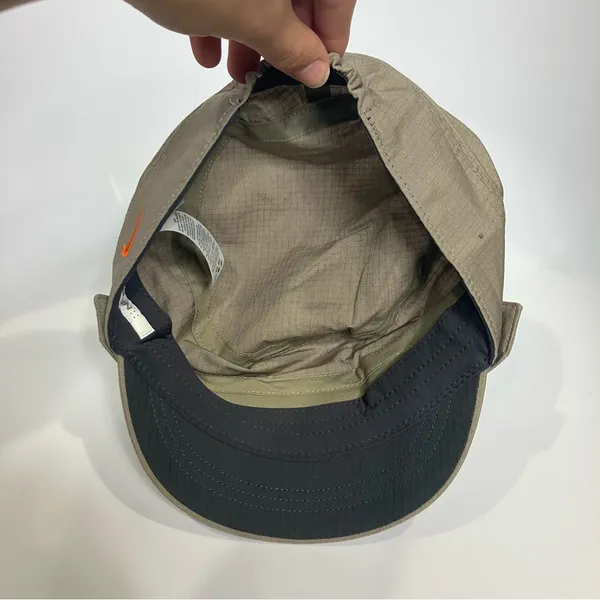 Nike‎ golf military style hat tan khaki rip stop material women’s one size - Image 6