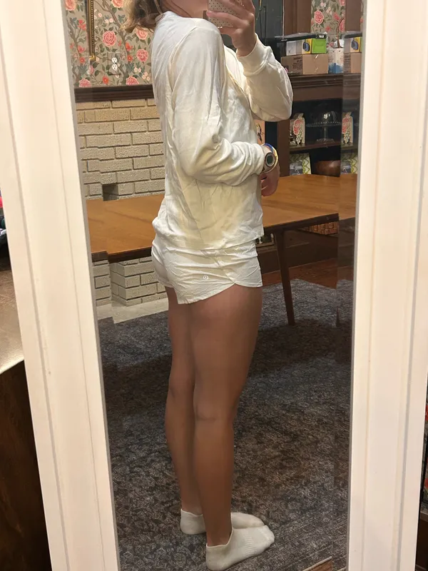 White Uniqlo Long Sleeve Shirt - Image 3
