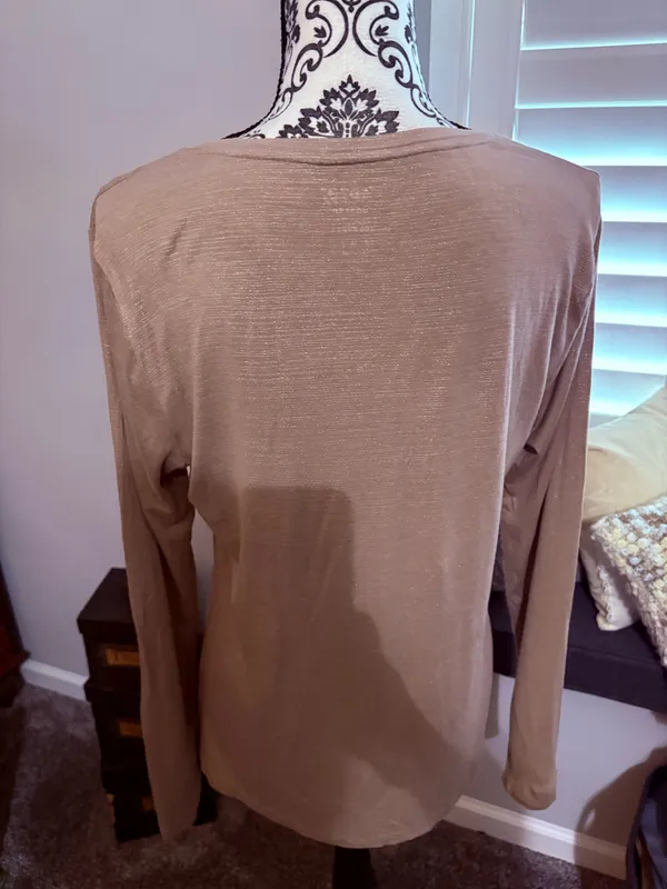 Apt 9 size large grey sparkly tunic top - Image 4