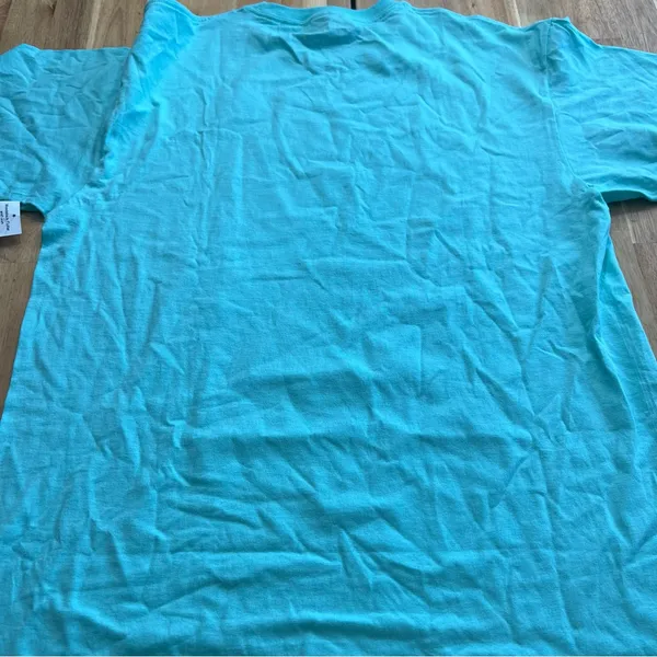 Woodstock Peace & Music Graphic Tee Turquoise – Size M - Image 5