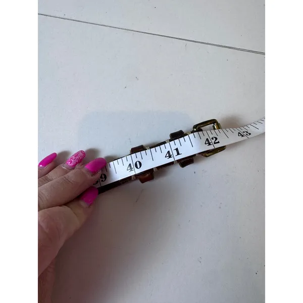Y2K Vintage Braided Leather‎ Belt Womens Large Brown Boho Hippie Indie Festival - Image 4