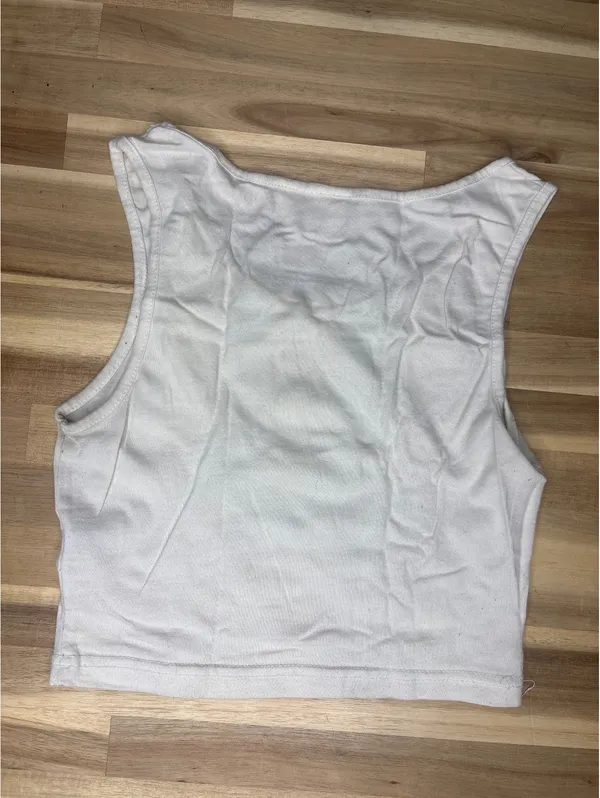 White Mini Crop Tank Top BP Size XS Nordstrom - Image 3