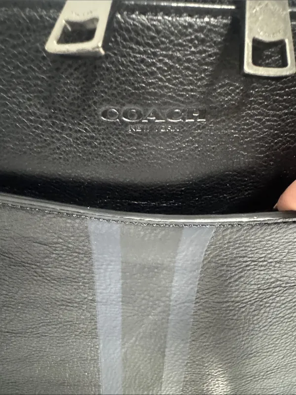 Coach Leather Portfolio IPad Sleeve Varsity Collection External Pocket - Image 2
