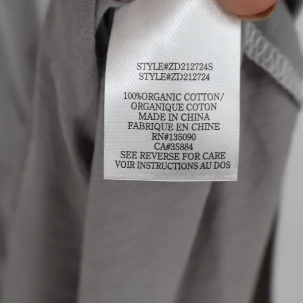 Z Supply Organic White Grey Ombre Dip Dye Sharkbite Midi Dress M - Image 6