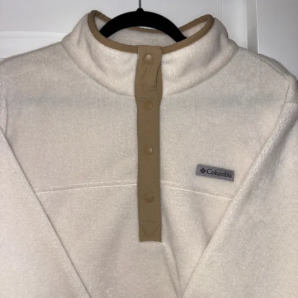 EUC Columbia women’s snap pull over cream 2x - Image 2