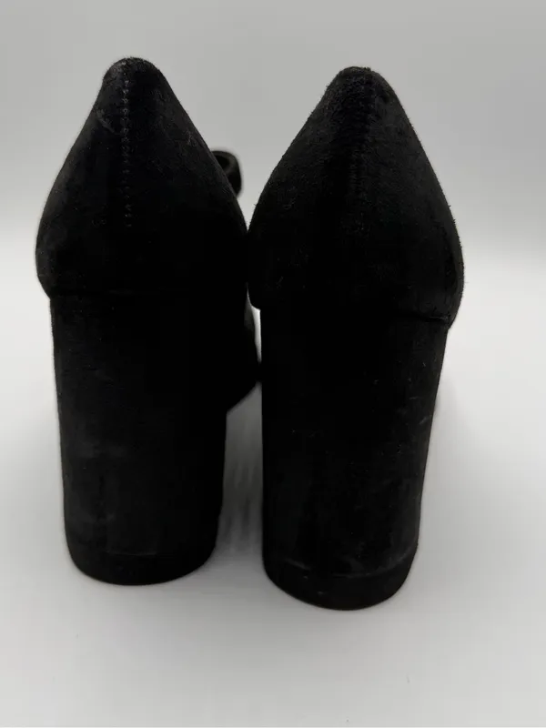 Vintage MIA Betty Y2K Mary Jane Platform Wedge Heels Black Leather 8.5 - Image 4