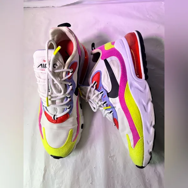 Nike Purple and White Sneakers - Image 6
