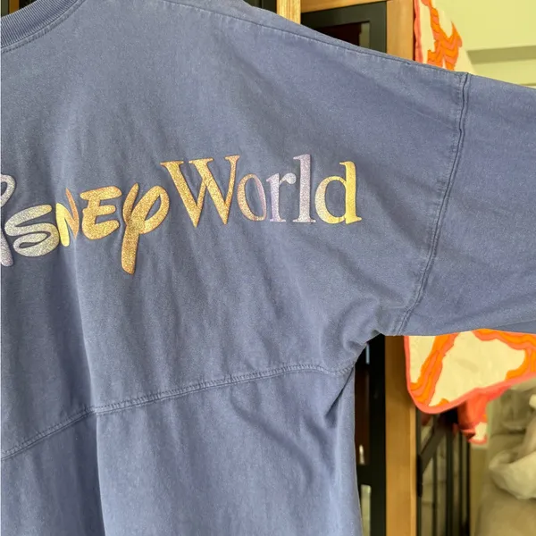 Walt Disney World 50th Anniversary Spirit Jersey tee pullover LongSleeve glitter - Image 10