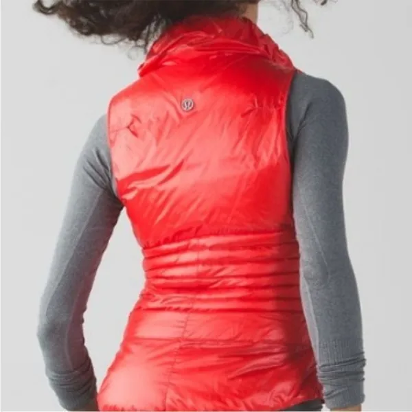 Like New‎ Lululemon Fluffin Awesome Down Puffer Vest in Alarming Red 4 - Image 4
