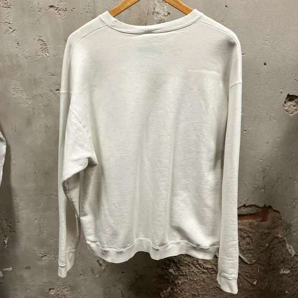 The Vintage Shop Vintage 90s Heifer International White Unisex Farm Art Graphic Sweatshirt XL - Image 4