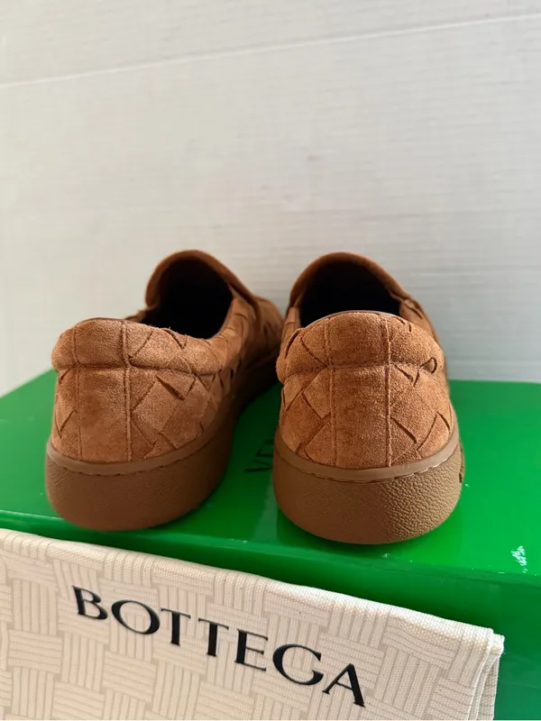 Bottega Veneta Sawyer Intrecciato suede slip-on sneakers Size EU 40 - Image 4