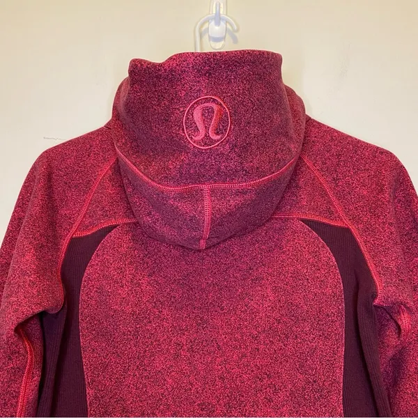 LULULEMON Scuba Full Zip Fleece Hoodie III Rio Mist Boom Juice Red Grape Sz 4 - Image 14