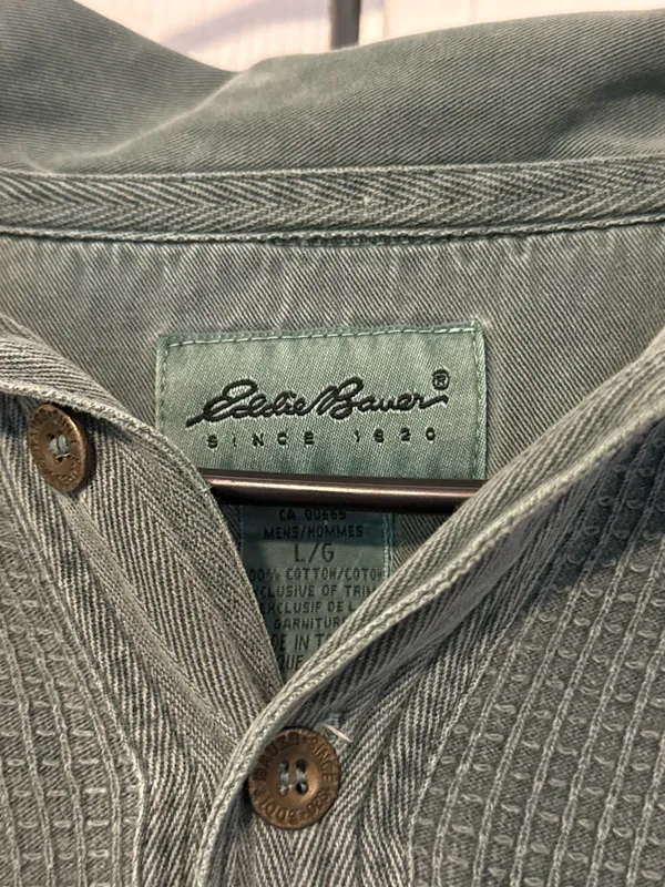 Eddie Bauer vintage waffle henley  - Image 2