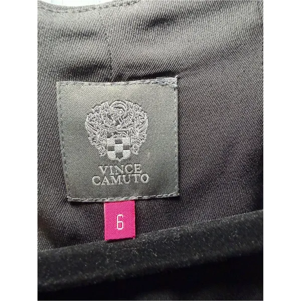 Vince Camuto Black High-Low Dress with Silver Sequin Accents - Image 3