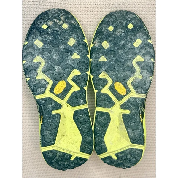 HOKA One One Evo Speedgoat Trail Running Shoes Vibram Citrus Black Women 8.5 EUC - Image 6