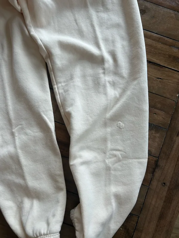 Nuuds Classic Sweatpant Jogger Bone Ivory Cotton S - Image 7